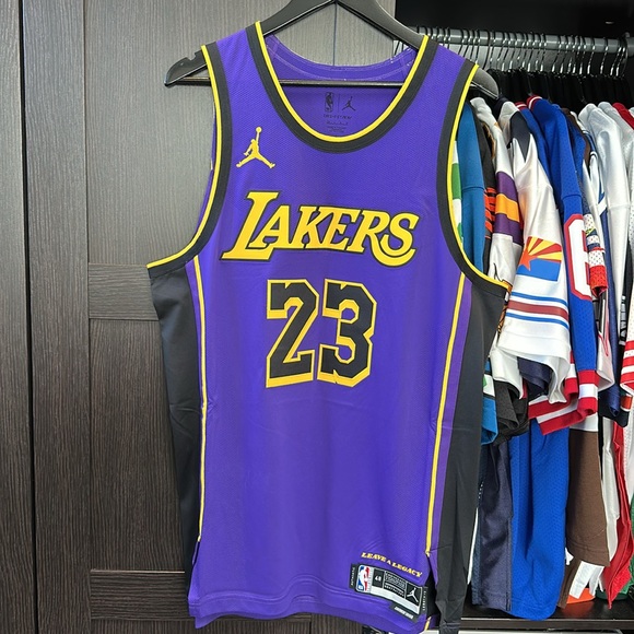 LeBron James Los Angeles Lakers Jordan Brand Authentic Jersey